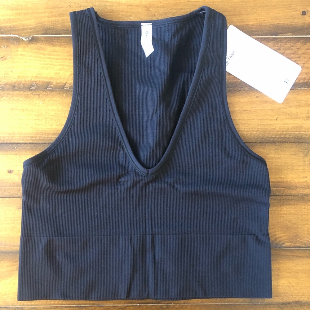 NWT Athleta Aurora Crop Ribbed Tank